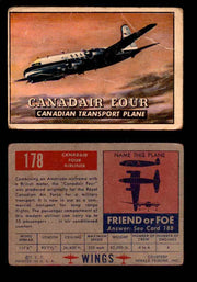 1953 Wings Topps TCG Vintage Trading Cards You Pick Singles #101-200 #178  - TvMovieCards.com