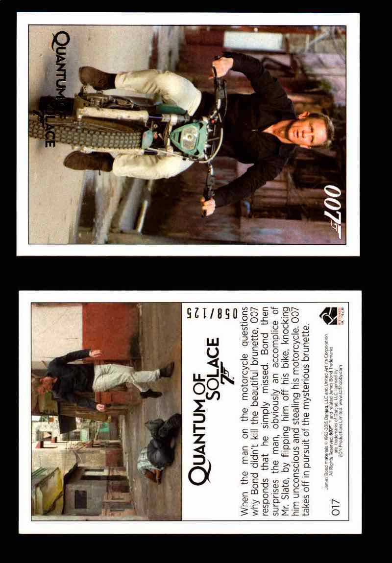 James Bond Archives Quantum of Solace Gold Parallel You Pick Single Cards #1-90 #17  - TvMovieCards.com