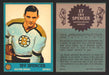 1962-63 Topps Hockey NHL Trading Card You Pick Single Cards #1 - 66 EX/NM #	17 Irv Spencer  - TvMovieCards.com