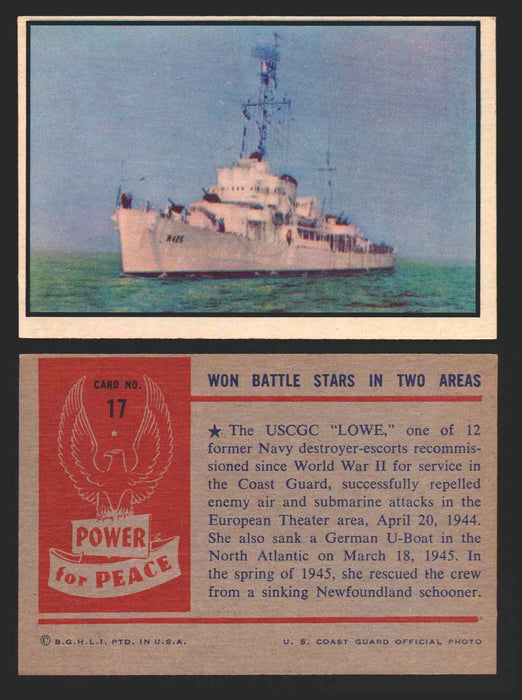 1954 Power For Peace Vintage Trading Cards You Pick Singles #1-96 17   Won Battle Stars In Two Areas  - TvMovieCards.com