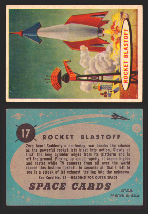 1957 Space Cards Topps Vintage Trading Cards #1-88 You Pick Singles 17   Rocket Blastoff  - TvMovieCards.com