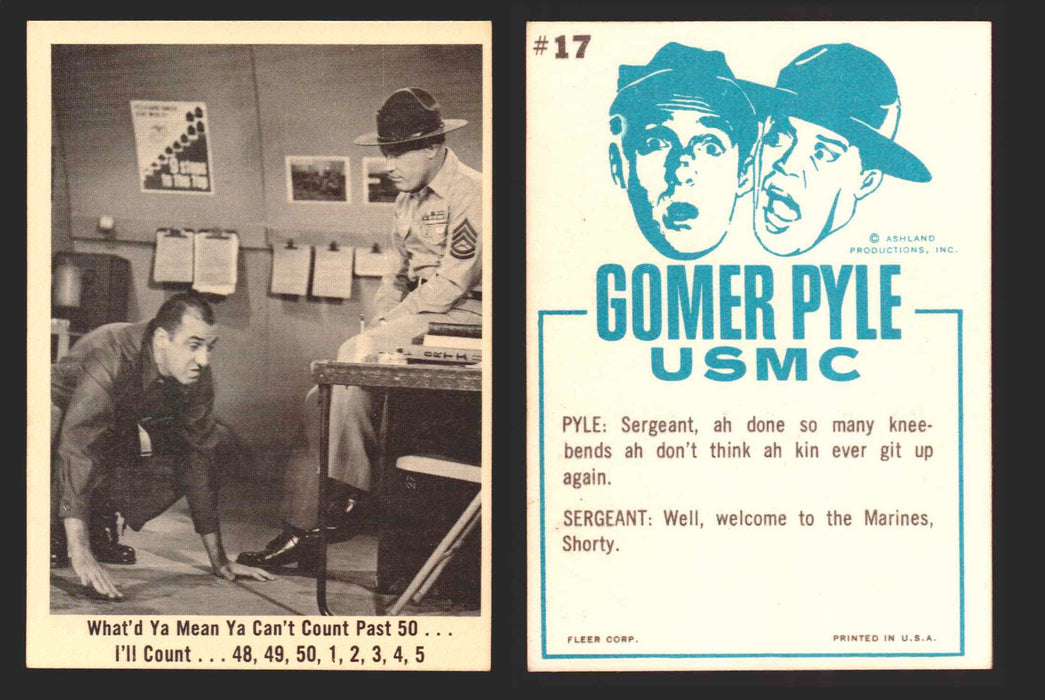 1965 Gomer Pyle Vintage Trading Cards You Pick Singles #1-66 Fleer 17   What'd ya mean ya can't count past 50...I'll count…4  - TvMovieCards.com