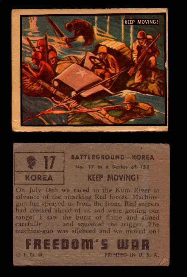 1950 Freedom's War Korea Topps Vintage Trading Cards You Pick Singles #1-100 #17  - TvMovieCards.com