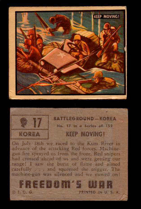 1950 Freedom's War Korea Topps Vintage Trading Cards You Pick Singles #1-100 #17  - TvMovieCards.com