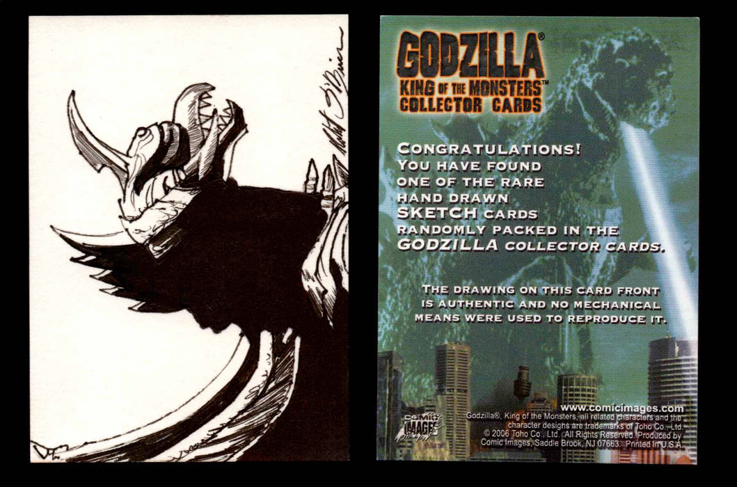 GODZILLA: KING OF THE MONSTERS Artist Sketch Trading Card You Pick Singles #17 Megalon by Robert O'Brien  - TvMovieCards.com
