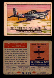 1952 Wings Topps TCG Vintage Trading Cards You Pick Singles #1-100 #17  - TvMovieCards.com