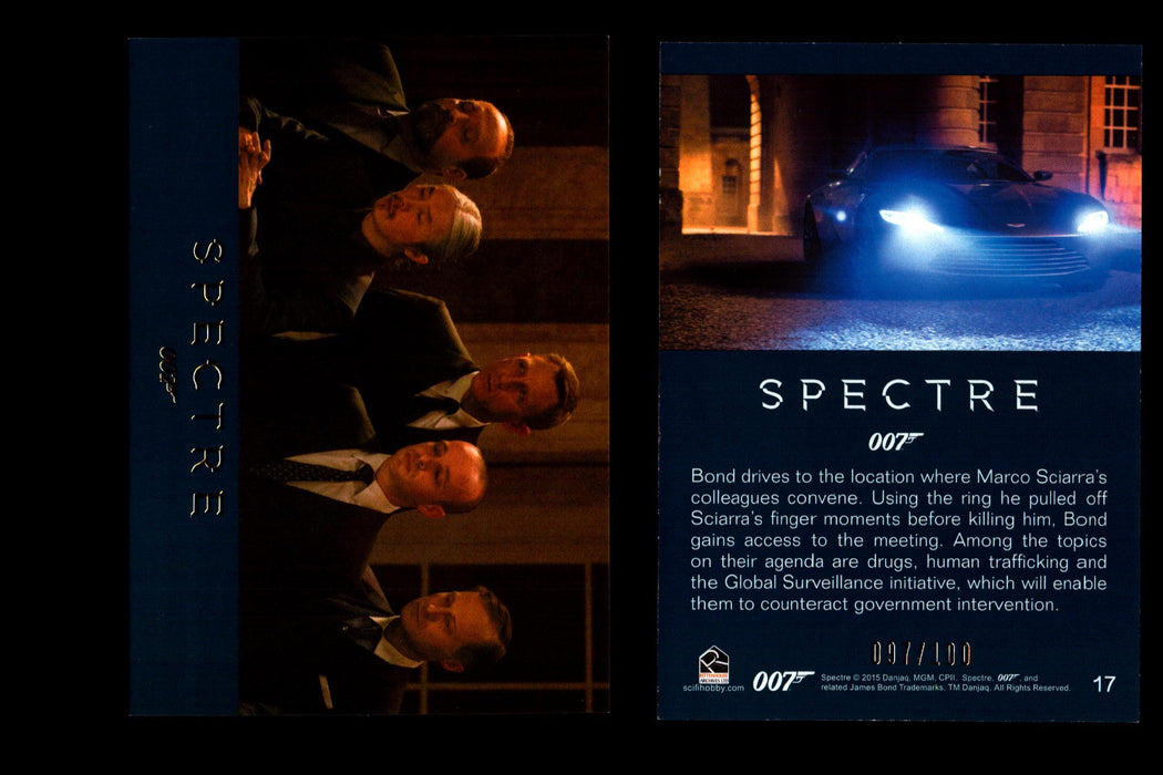 James Bond Archives 2016 Spectre Gold Parallel Card You Pick Singles #1-#76 #17  - TvMovieCards.com