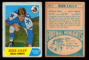 1968 Topps Football Trading Card You Pick Singles #1-#219 G/VG/EX #	181	Bob Lilly (HOF) (creased)  - TvMovieCards.com