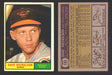1961 Topps Baseball Trading Card You Pick Singles #100-#199 VG/EX #	182 Dave Nicholson - Baltimore Orioles  - TvMovieCards.com