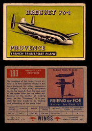1953 Wings Topps TCG Vintage Trading Cards You Pick Singles #101-200 #183  - TvMovieCards.com