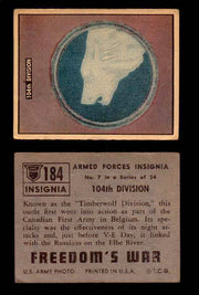 1950 Freedom's War Korea Topps Vintage Trading Cards You Pick Singles #101-203 #184  - TvMovieCards.com