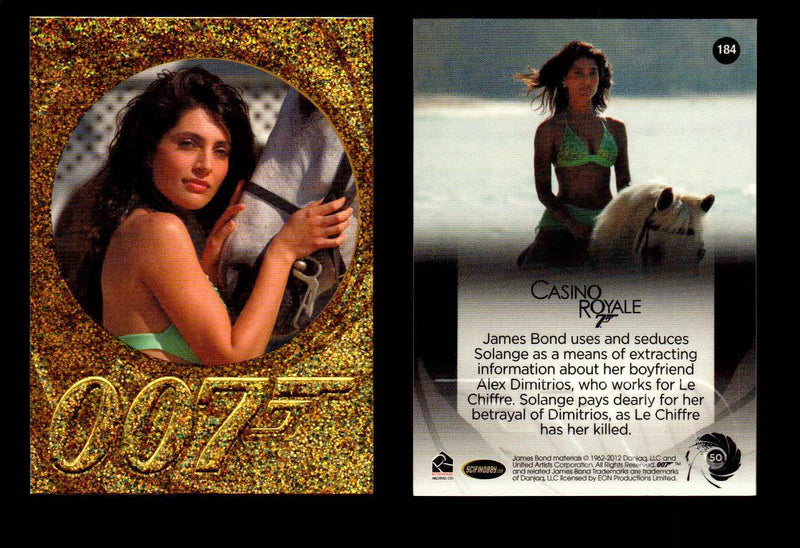 James Bond 50th Anniversary Series Two Gold Parallel Chase Card Singles #2-198 #184  - TvMovieCards.com