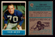1964 Philadelphia Football Trading Card You Pick Singles #1-#198 VG/EX #185 Sam Huff (HOF)  - TvMovieCards.com