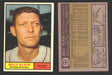 1961 Topps Baseball Trading Card You Pick Singles #100-#199 VG/EX #	187 Billy Klaus - Washington Senators  - TvMovieCards.com