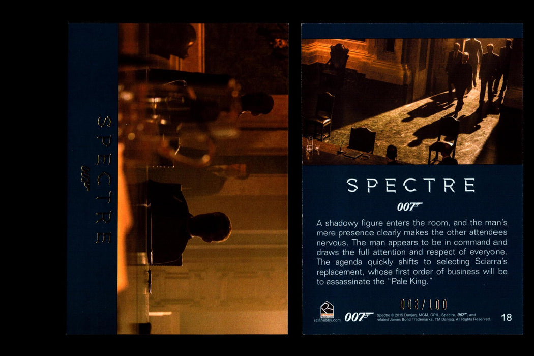James Bond Archives 2016 Spectre Gold Parallel Card You Pick Singles #1-#76 #18  - TvMovieCards.com