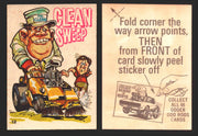 1970 Odder Odd Rods Donruss Vintage Trading Cards #1-66 You Pick Singles 18   Clean Sweep  - TvMovieCards.com