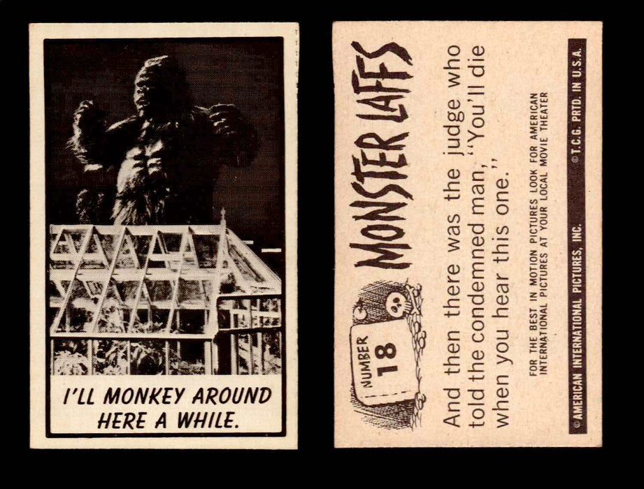 1966 Monster Laffs Midgee Vintage Trading Card You Pick Singles #1-108 Horror #18  - TvMovieCards.com