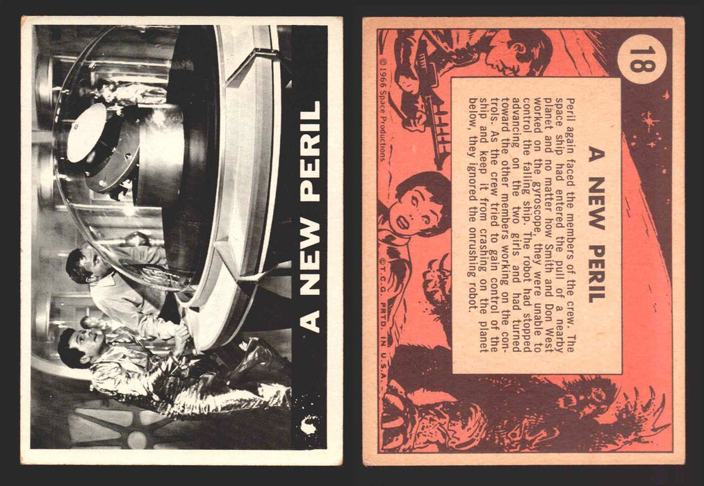 1966 Lost In Space Topps Vintage Trading Card #1-55 You Pick Singles #	 18   A New Peril  - TvMovieCards.com