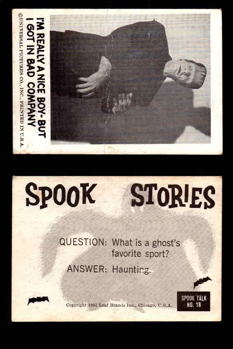 1961 Spook Stories Series 1 Leaf Vintage Trading Cards You Pick Singles #1-#72 #18  - TvMovieCards.com