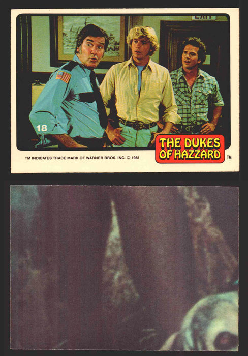 1981 Dukes of Hazzard Sticker Trading Cards You Pick Singles #1-#66 Donruss 18   Sheriff Roscoe Bo & Luke  - TvMovieCards.com