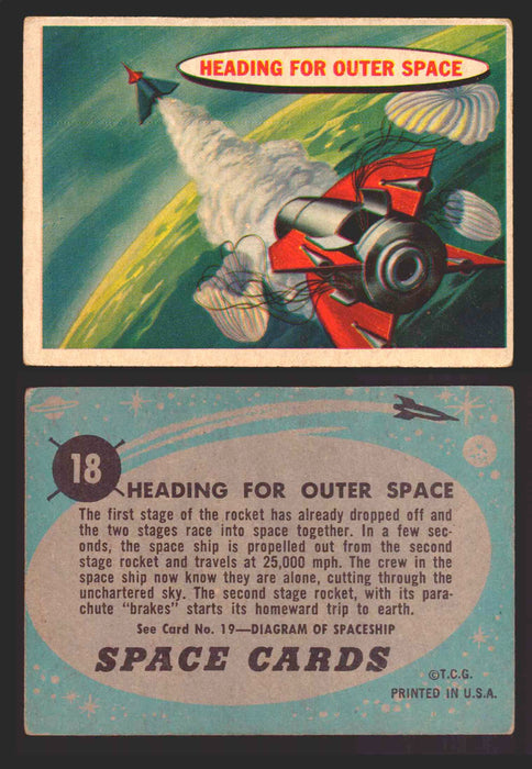 1957 Space Cards Topps Vintage Trading Cards #1-88 You Pick Singles 18   Heading for Outer Space  - TvMovieCards.com