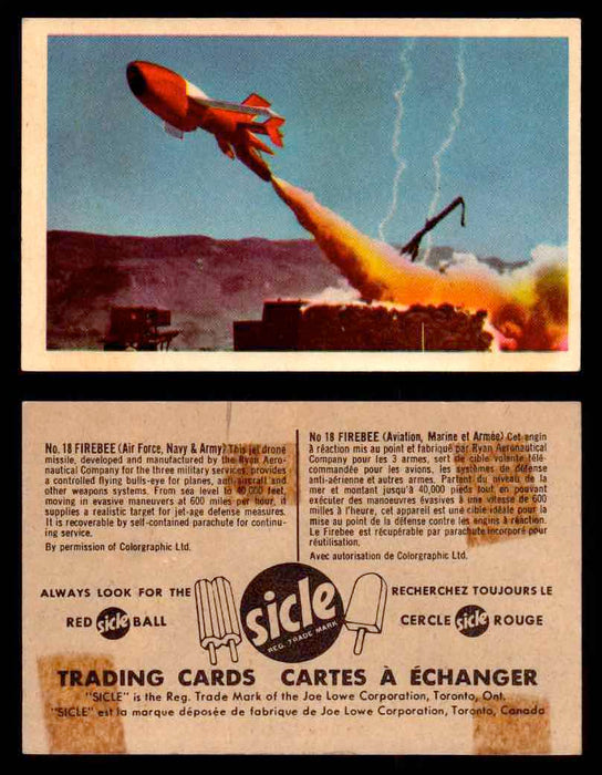 1959 Airplanes Sicle Popsicle Joe Lowe Corp Vintage Trading Card You Pick Single #18  - TvMovieCards.com