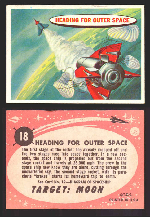Space Cards Target Moon Cards Topps Trading Cards #1-88 You Pick Singles 18   Heading for Outer Space  - TvMovieCards.com