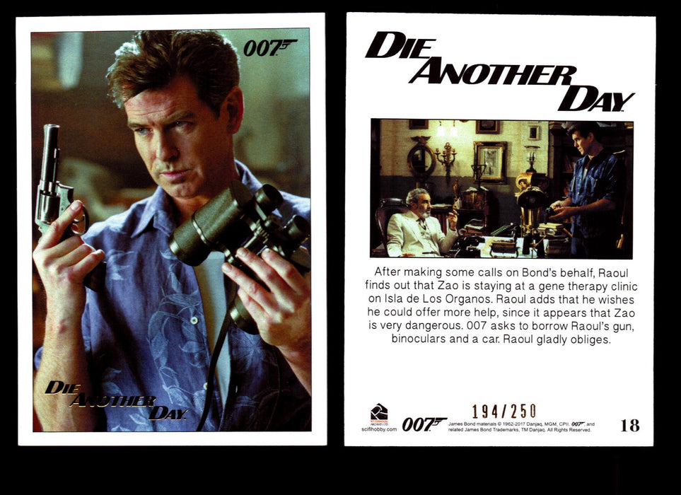 James Bond Archives 2017 Final Edition Die Another Day Gold Parallel Card Single #18  - TvMovieCards.com