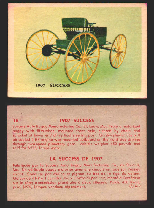 1959 Parkhurst Old Time Cars Vintage Trading Card You Pick Singles #1-64 V339-16 18	1907 Success  - TvMovieCards.com