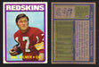 1972 Topps Football Trading Card You Pick Singles #1-#351 G/VG/EX #	18	Bill Kilmer  - TvMovieCards.com
