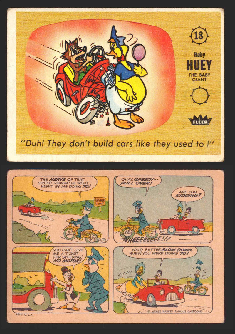 1960 Casper The Ghost Fleer Vintage Trading Card You Pick Singles #1-#66 18   "Duh! They don't build cars like they used to!"  - TvMovieCards.com