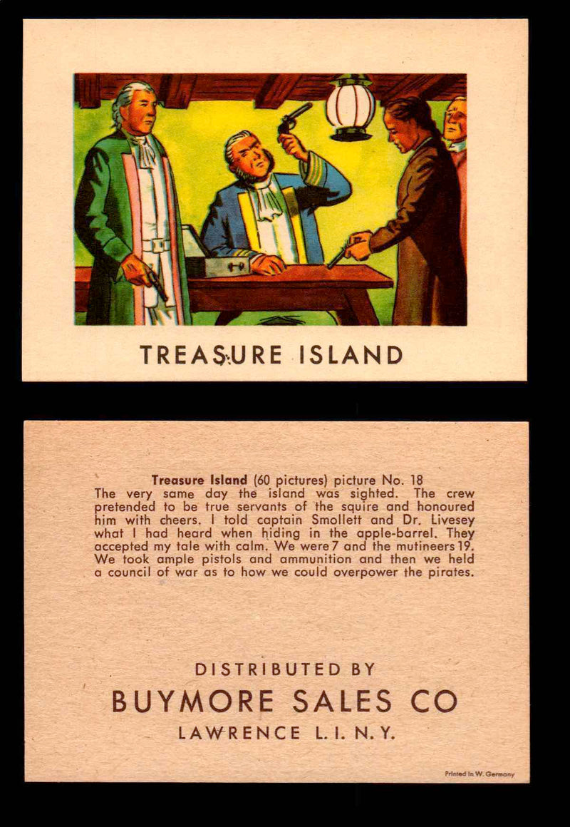 Treasure Island Buymore Sales 1960 Vintage Trading Cards You Pick Singles   - TvMovieCards.com