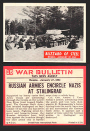 1965 War Bulletin Philadelphia Gum Vintage Trading Cards You Pick Singles #1-88 18   Blizzard Of Steel  - TvMovieCards.com