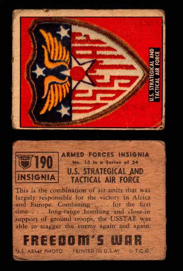 1950 Freedom's War Korea Topps Vintage Trading Cards You Pick Singles #101-203 #190  - TvMovieCards.com