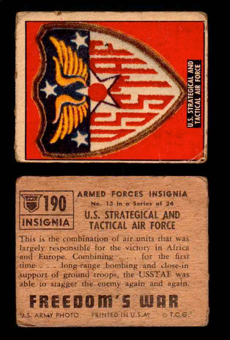 1950 Freedom's War Korea Topps Vintage Trading Cards You Pick Singles #101-203 #190  - TvMovieCards.com
