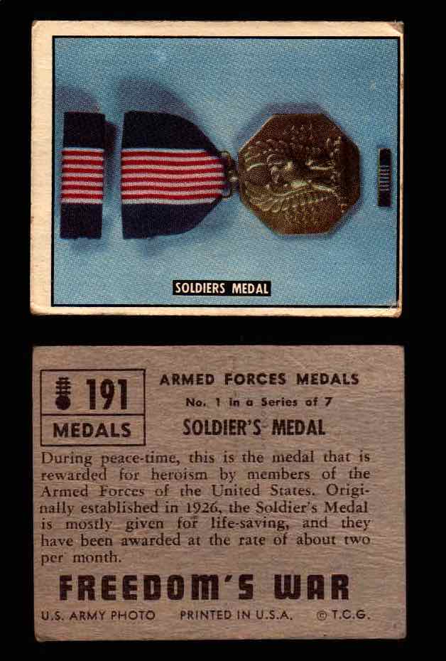 1950 Freedom's War Korea Topps Vintage Trading Cards You Pick Singles #101-203 #191  - TvMovieCards.com