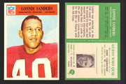1966 Philadelphia Football NFL Trading Card You Pick Singles #100-196 VG/EX 192 Lonnie Sanders - Washington Redskins  - TvMovieCards.com