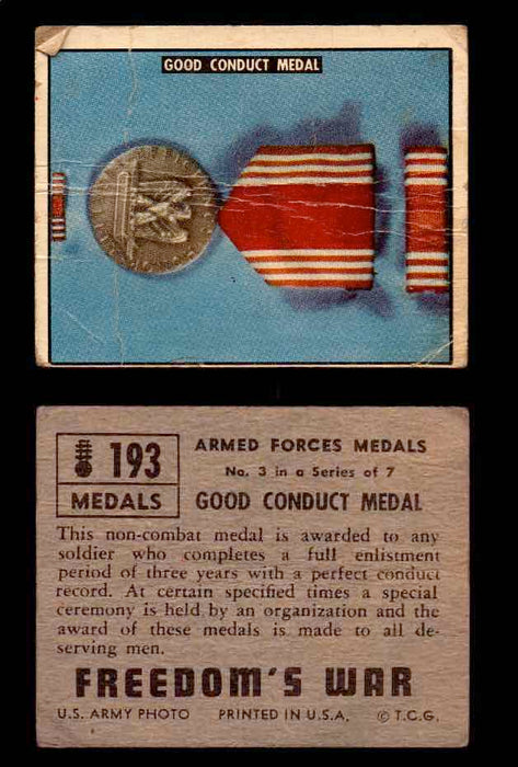 1950 Freedom's War Korea Topps Vintage Trading Cards You Pick Singles #101-203 #193  - TvMovieCards.com
