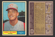 1961 Topps Baseball Trading Card You Pick Singles #100-#199 VG/EX #	194 Gordy Coleman - Cincinnati Reds  - TvMovieCards.com