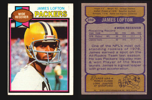 1979 Topps Football Trading Card #310 James Lofton (Rookie)(HOF)   - TvMovieCards.com