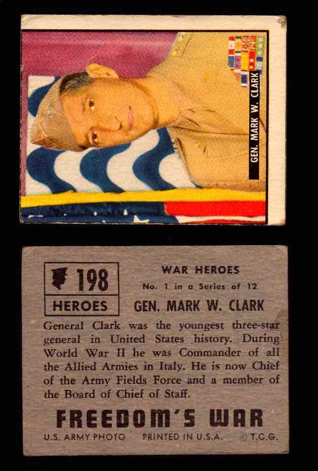 1950 Freedom's War Korea Topps Vintage Trading Cards You Pick Singles #101-203 #198  - TvMovieCards.com