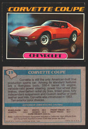 1976 Autos of 1977 Vintage Trading Cards You Pick Singles #1-99 Topps 19   Chevrolet Corvette Coupe  - TvMovieCards.com