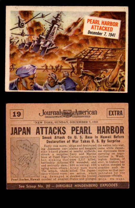 1954 Scoop Newspaper Series 1 Topps Vintage Trading Cards You Pick Singles #1-78 19   Pearl Harbor Attacked  - TvMovieCards.com