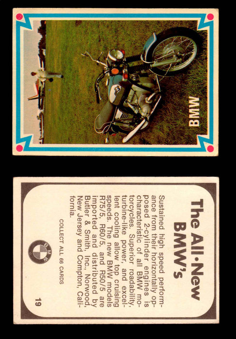 1972 Donruss Choppers & Hot Bikes Vintage Trading Card You Pick Singles #1-66 #19   BMW  - TvMovieCards.com