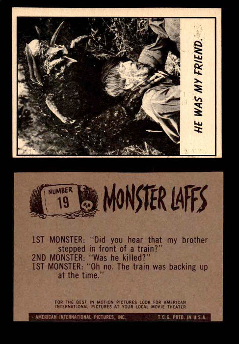 Monster Laffs 1966 Topps Vintage Trading Card You Pick Singles #1-66 #19  - TvMovieCards.com