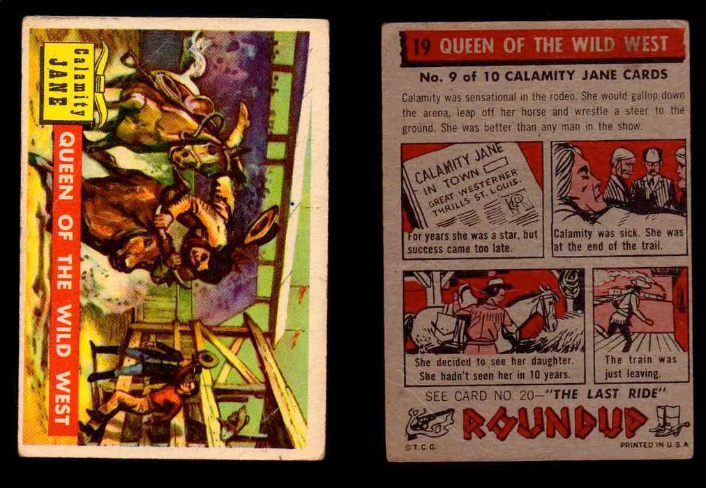 1956 Western Roundup Topps Vintage Trading Cards You Pick Singles #1-80 #19  - TvMovieCards.com