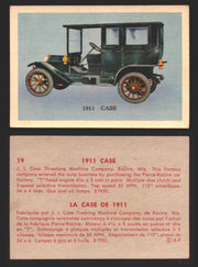 1959 Parkhurst Old Time Cars Vintage Trading Card You Pick Singles #1-64 V339-16 19	1911 Case  - TvMovieCards.com
