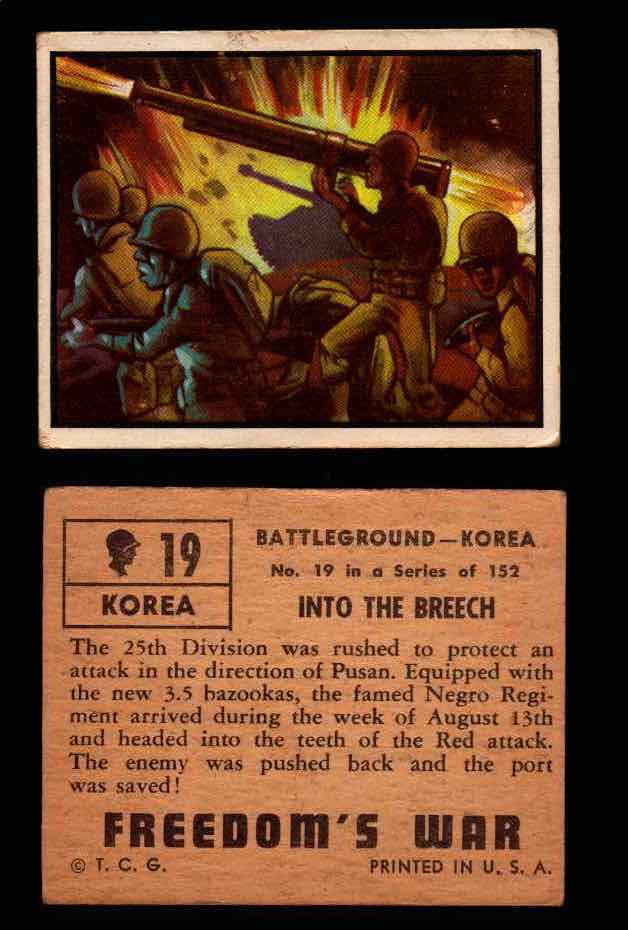 1950 Freedom's War Korea Topps Vintage Trading Cards You Pick Singles #1-100 #19  - TvMovieCards.com