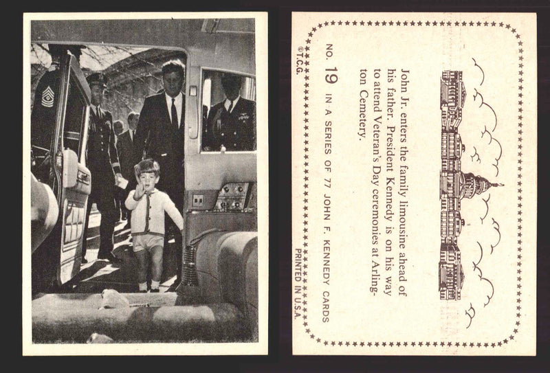 1964 The Story of John F. Kennedy JFK Topps Trading Card You Pick Singles #1-77 #19  - TvMovieCards.com
