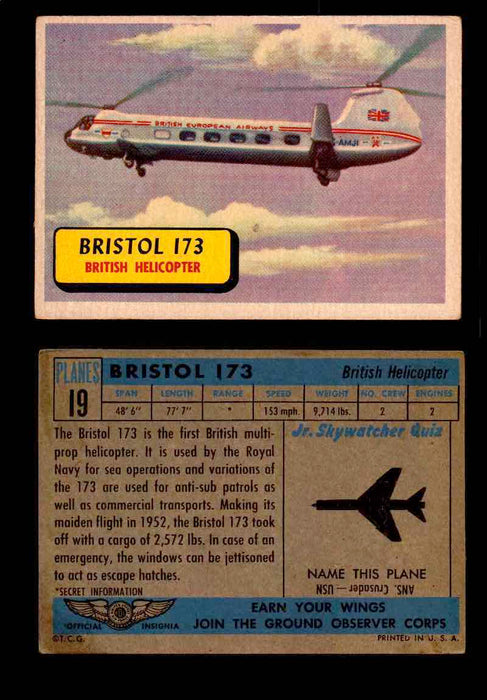 1957 Planes Series I Topps Vintage Card You Pick Singles #1-60 #19  - TvMovieCards.com